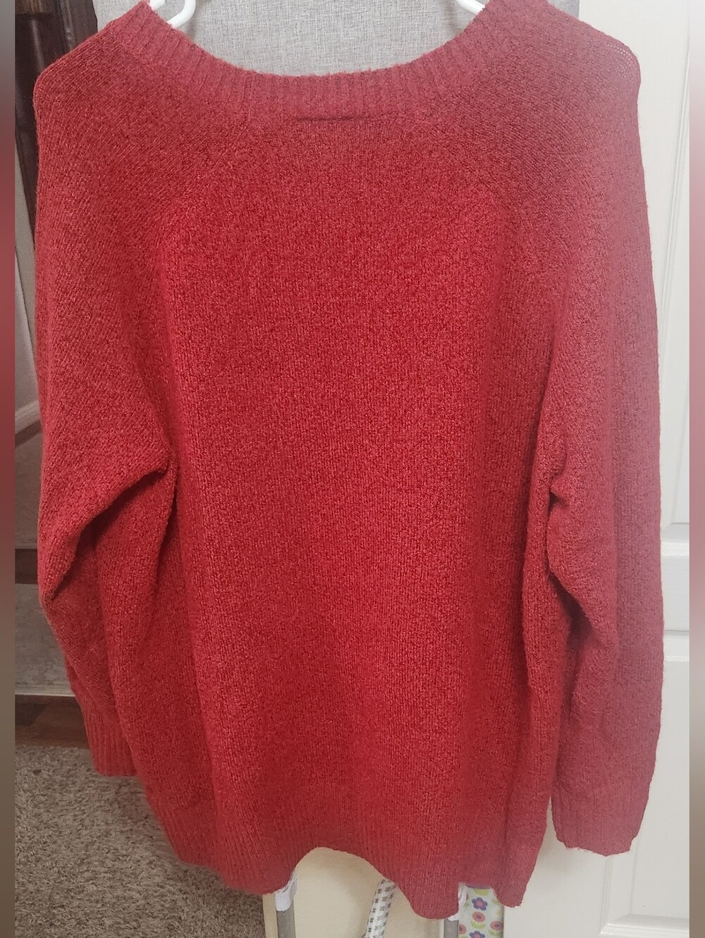 Torrid Vegan Cashmere Crew Neck Pullover Sweater Red Size 1 (1X) - Picture 6 of 8